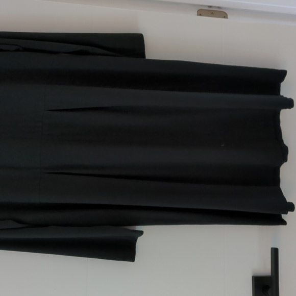 J. Jill Wearever Collection Stretch pleated front & back Black Long Sleeve Dress - Picture 8 of 8